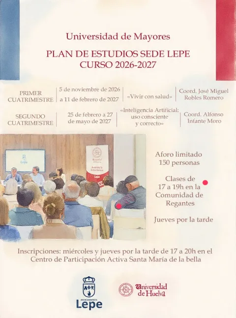 Imagen de la noticia: La Universidad de Mayores de Lepe abre el curso con salud e inteligencia artificial