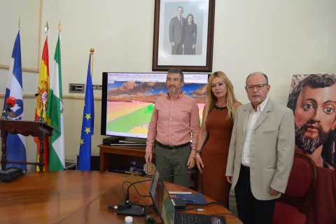 Imagen de la noticia: San Juan del Puerto presenta un estudio del calado de la ría del Tinto para un circuito fluvial colombino