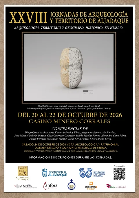 Imagen de la noticia: Aljaraque celebra sus XXVIII Jornadas de Arqueología del 20 al 22 de octubre